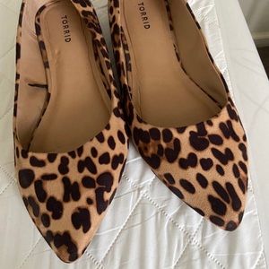 Cheetah Print flats from torrid 12 W